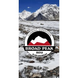 Komin / chusta wielofunkcyjna dedykowana wyprawie na Broad Peak.